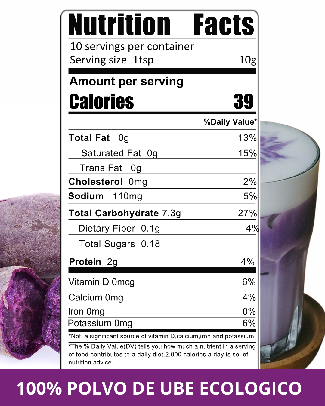 Poudre d’ube écologique